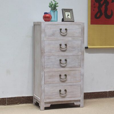 玄关柜新古典实木CD五屉柜仿古收纳柜房厅储物柜新中式复古斗柜