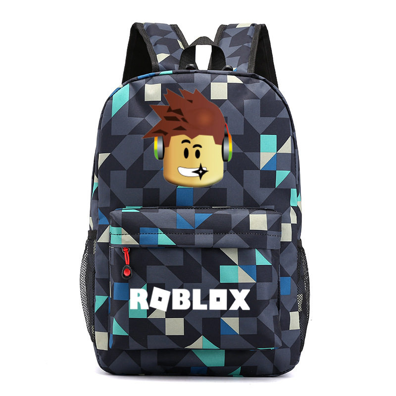 跨境roblox游戏周边星空男女双肩包电脑包高中学生书包2025新款