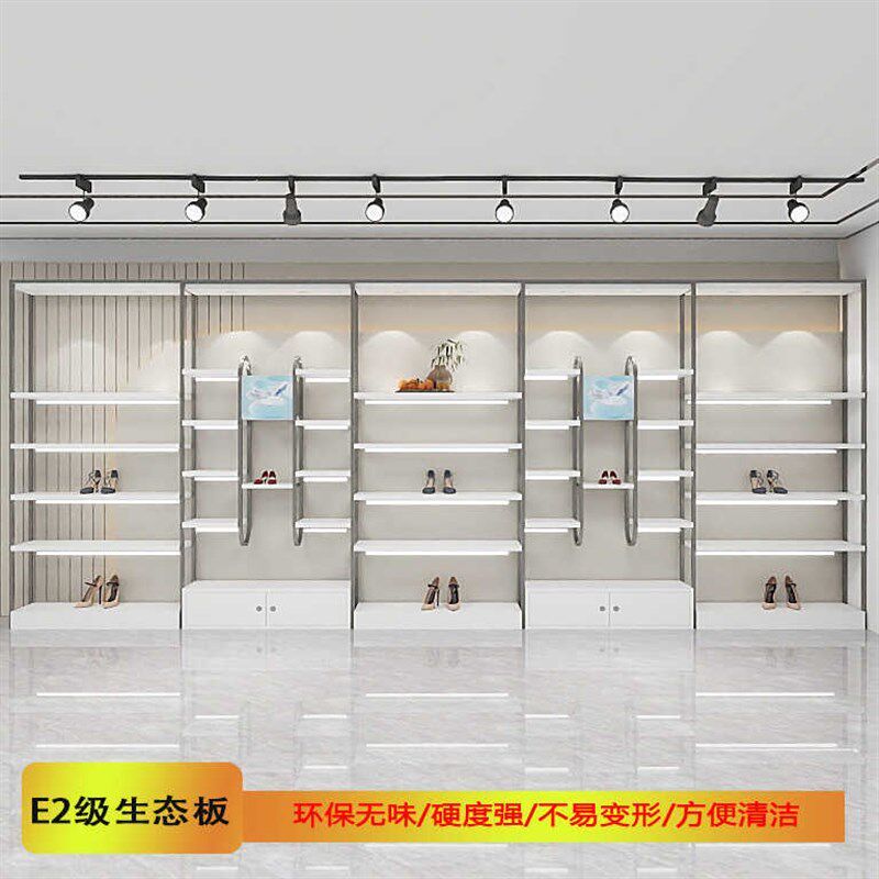 鞋店鞋架展示架商场店铺用鞋子展示柜可带灯带鞋货架鞋展架陈列架