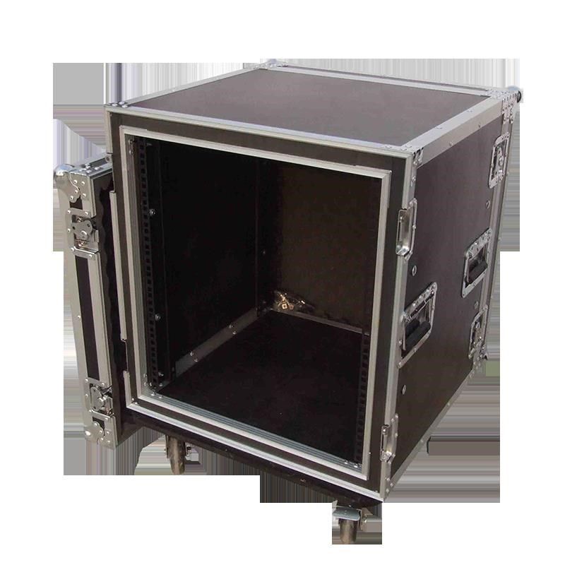 专业12U16U两开门航空箱机柜功放航空箱音响柜调音台机柜防震机柜