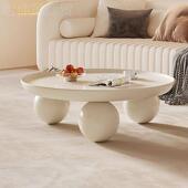 圆墩墩云朵茶几BOV厅现代户简约家边用客小型桌子不规则异形奶油