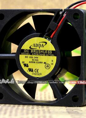 ADDA 6025 AD0624HB-A71GL 24V 0.15A 6CM 变频器 KEB散热风扇