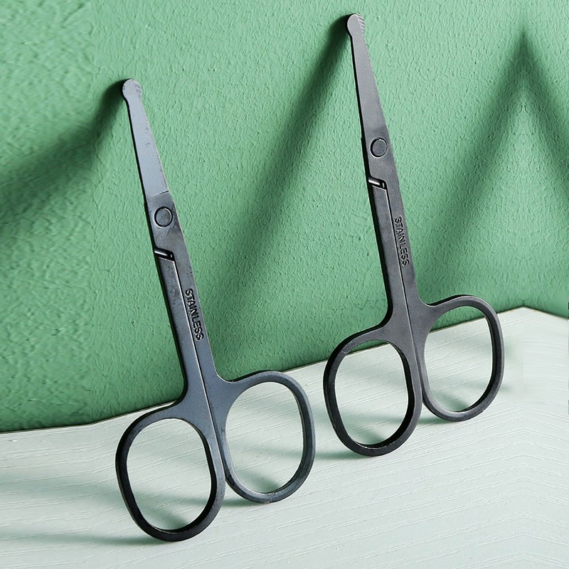 不锈钢圆头鼻毛修剪器修鼻毛器小剪刀男士用鼻孔剃剪鼻毛神器女士