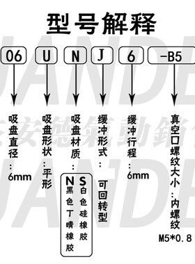 ZPT真空吸盘吸杆ZPT1-J6 J10 J15 J25-B5-A8机械手配件带缓冲金具