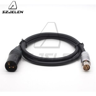 芬腾高速摄影机电源线XLR卡农3针转2F 3孔 Flex Phantom