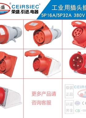 CEIRSIEC荣盛工业插头插座5芯16A插头连接器RS015K/RS215K/RS315K