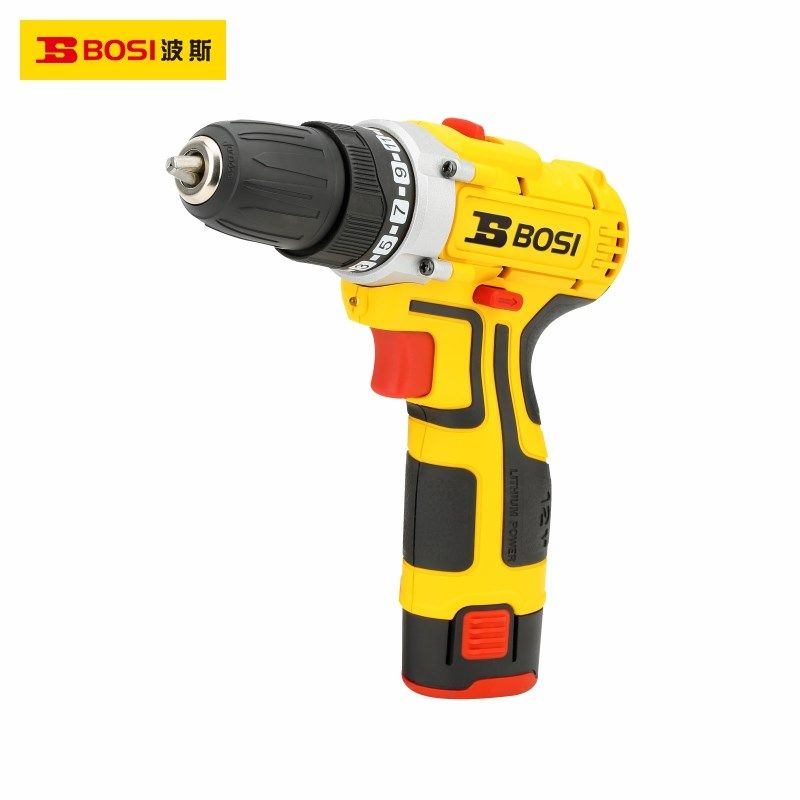 波斯12V双速锂电钻充电钻电动螺丝刀BS660117电池充电器电机配件