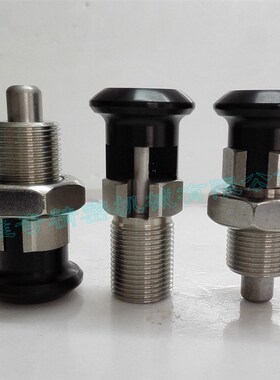 弹簧拉销 NDXN20LW-SUS分度销 03089 短螺纹弹簧柱塞 旋钮柱塞