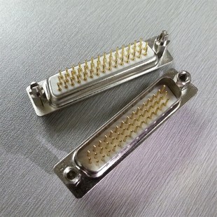 供应HDP44P带鱼叉公头D 镀金44芯插座连接器 SUB直插HDB44PIN公座