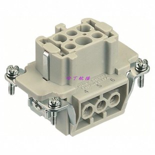 HAN HARTING哈丁重载连接器 6针母芯 浩亭 09330062701