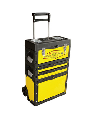 波斯工具 拉杆式金属工具箱520*320*720mm BS522288