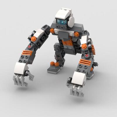MOC-23318 机甲大猩猩 电子图纸 拼插积木 118 片