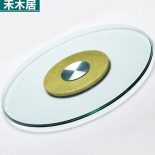 餐桌转盘钢化玻璃圆桌转盘底座饭桌餐桌玻璃转盘圆桌钢化玻璃家用