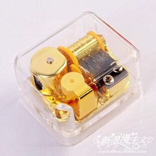 发条音乐盒定制八音盒机芯生日礼物男友送女生女孩儿童国际歌风水