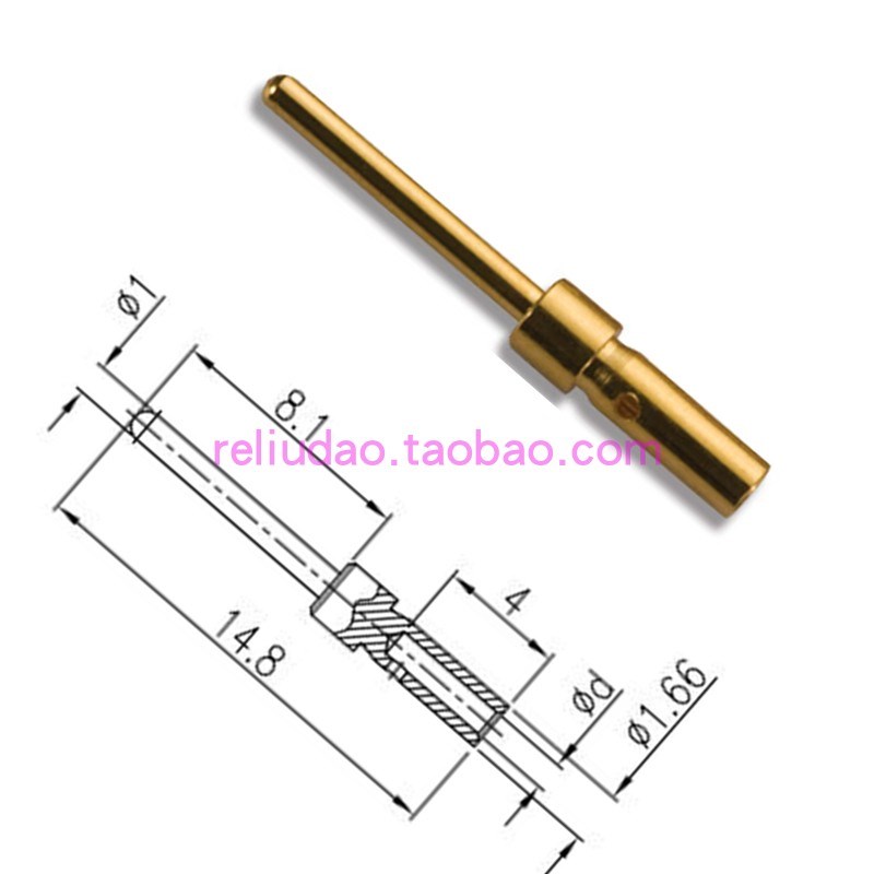 WAIN连接器CSGM-0.82镀金公针1010142100701原装5A50V唯恩全新