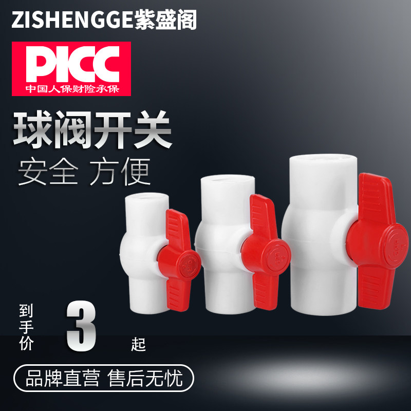 塑料水管阀门 PPR内丝全塑球阀 PPR内牙阀门水阀开关 4分6分接头