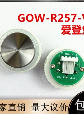 爱登堡电梯配件GOW-R257-V1.0.0凹面G0W-R257-V1/LM2JS015按钮