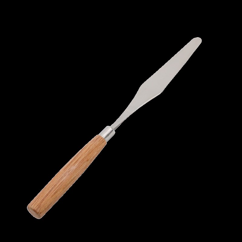 祈工不锈钢棱形刮刀调墨刀调油原木光面调漆刀4号调锡刀刮墨刀15g