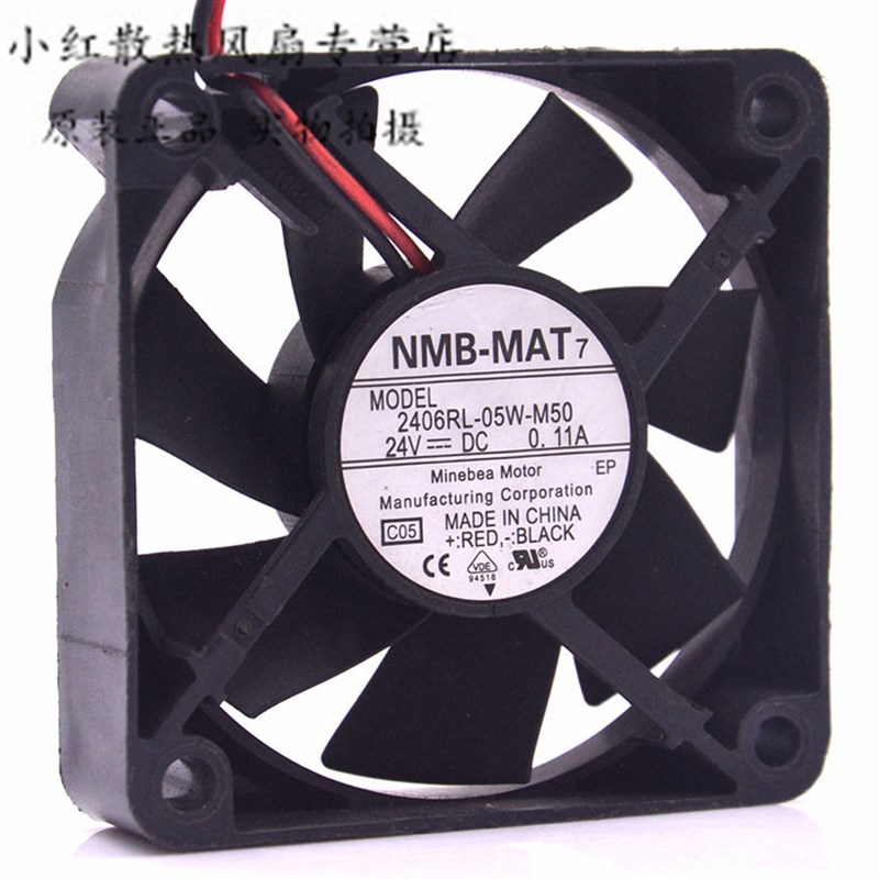 NMB-MAT 2406RL-05W-M50 24V 0.18A 6015 6CM 变频器 双滚珠 风扇
