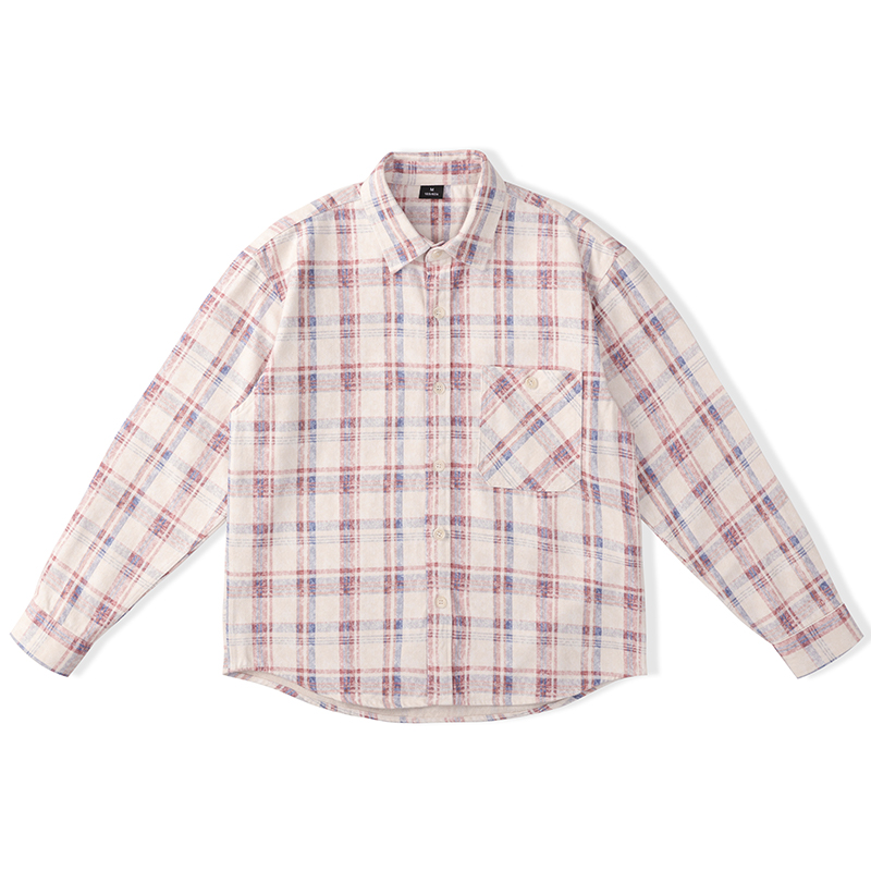 DESIGNSECRETS 25FW巴黎高端进口格子花衬衫男宽松休闲格纹衫衣服