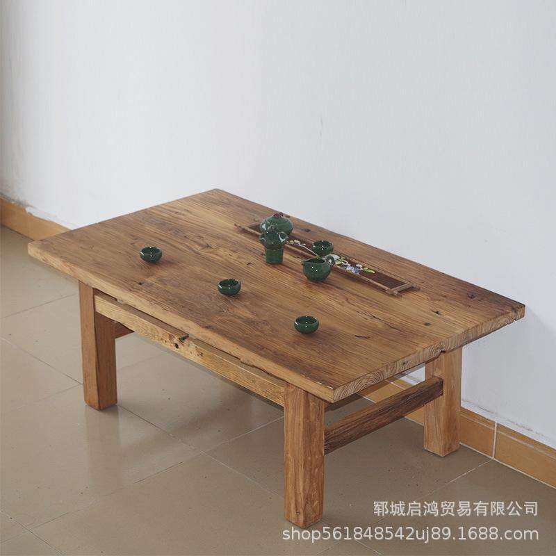 厂家老榆木门板老榆木旧木门老门板茶桌实木桌面可定 制榆木板才