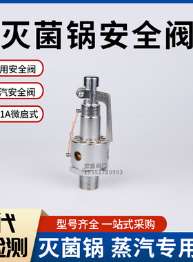 宁波甬安安全阀YAI1A0.30/15 20 25 0.28 YA28X6T高压灭菌锅