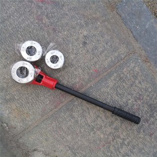 1寸手动套丝机 手拿镀锌锥丝机扳手 2寸手动棘轮绞丝机绞板