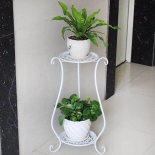 欧式花架置物架简约现代室内花架子放大盆绿萝花盆的爬藤铁艺客厅