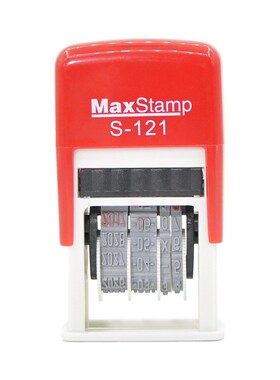 MaxStamp吉普生S-121小号日期印章材料日期打码印章