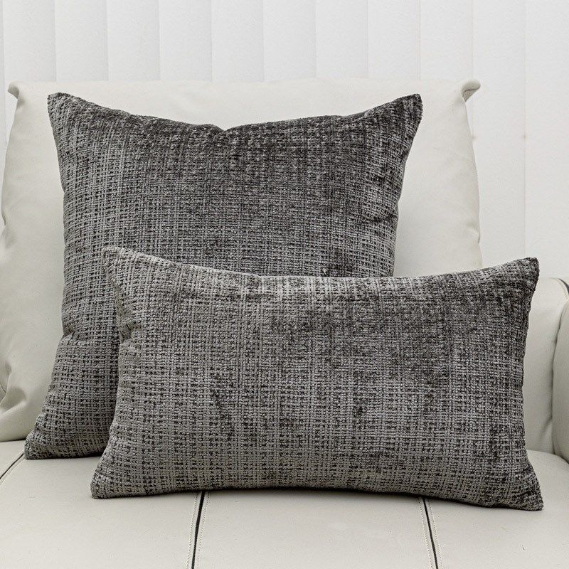 橘色灰色美式雪尼尔大抱枕长方形腰枕简约现代样板间靠枕纯色靠垫,居家布艺,靠垫/抱枕,淘宝优惠券,粉丝福利购,淘宝优惠卷