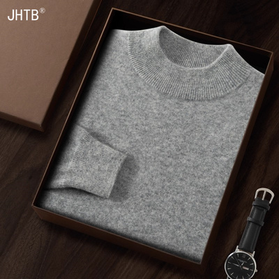 鄂尔多斯市高端加厚山羊绒衫男