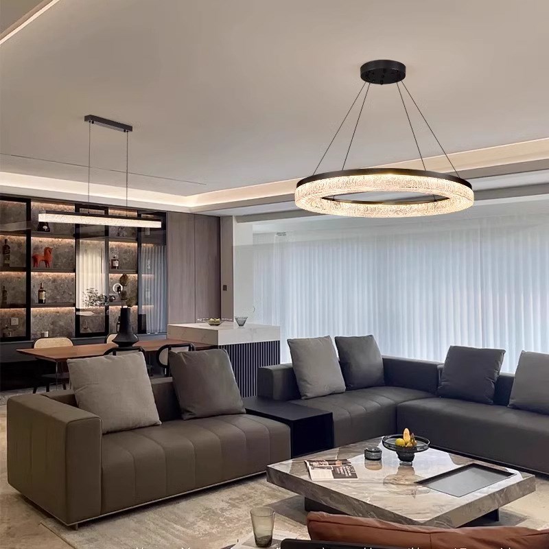 客厅吊灯大气高端超亮大厅客厅主灯2025新款中山灯具现代简约高级