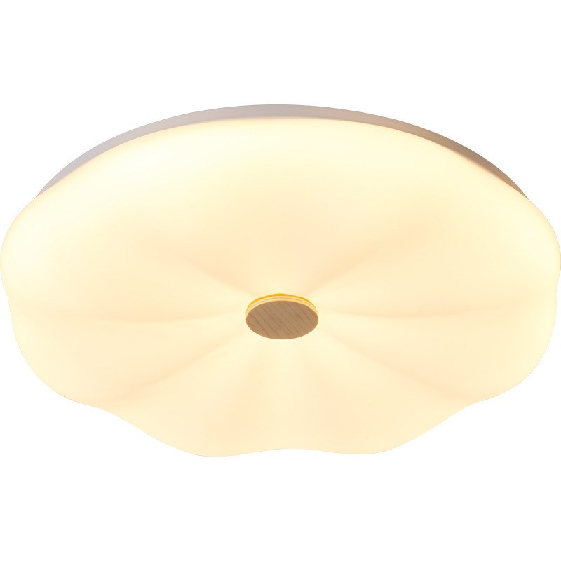 卧室灯主卧2023年新款奶油风灯具现代简约原木创意房间书房吸顶灯