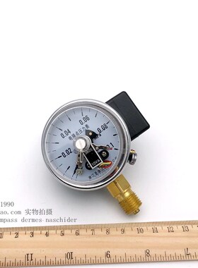 YX60电接点压力表0-0.1MPa 10VA 380v 径向螺纹M14*1.5