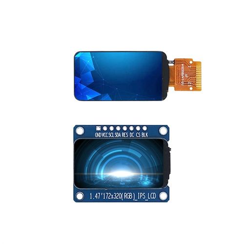 1.47寸显示屏高清ips液晶屏tft显示屏st7789驱动172x320串口屏
