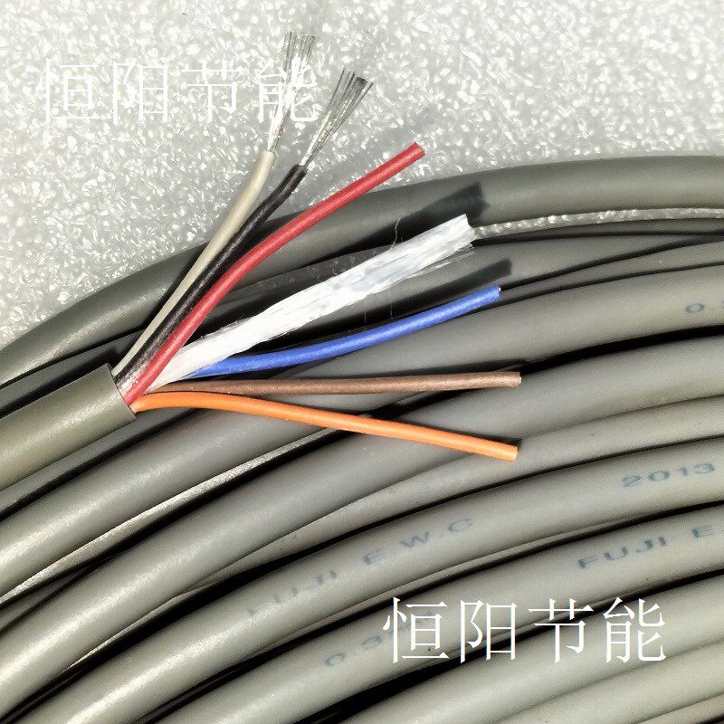 日本进口富士6芯0.3平方电缆线电源线控制线延长线铜镀锡耐油柔软