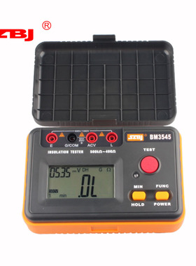 滨江BM3545/6数字绝缘电阻测试仪500V 1000V 2500V兆欧表电子摇表