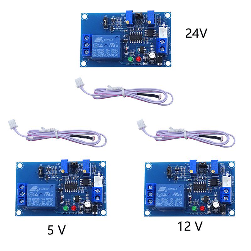 光敏电阻传感器继电器模块 光控延时可调开关 无光感应5V12V24v