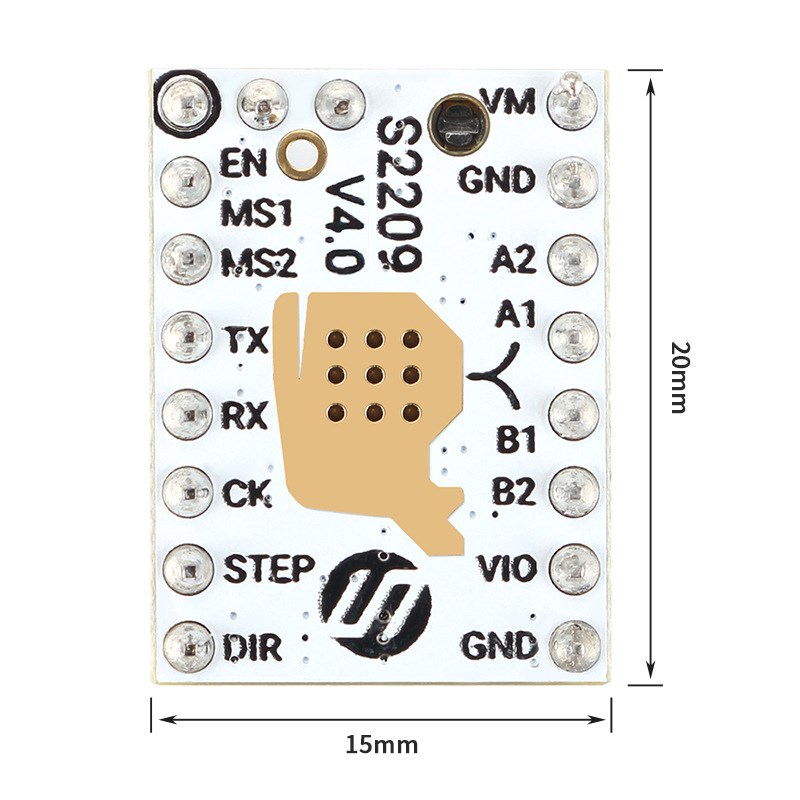 3D打印机配件TMC2209V4.0静音步进电机驱动器 电压5.5v 高细分256