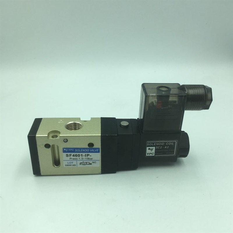 韩国YPC电磁换向阀SF4601-IP 气阀一进一出2分接口G1/4 AC220V 24