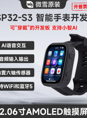 微雪ESP32 S3开发板2.06寸AMOLED触摸屏小智AI语音聊天可编程手表