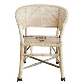 真藤椅中老年靠背椅老式 老人椅腾椅藤椅家用藤编织椅子单人高品质