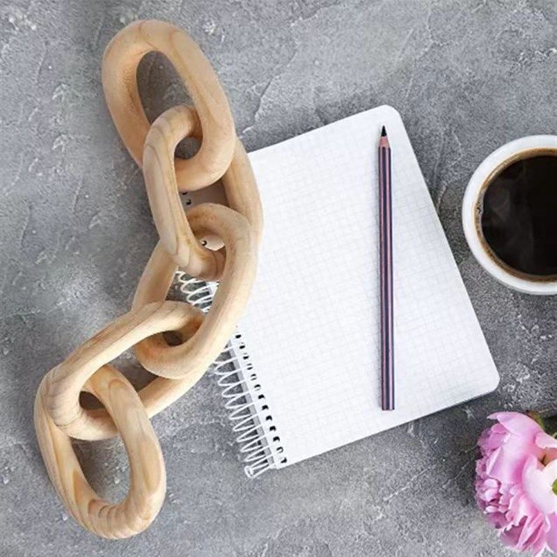 乡村风格泡桐木家庭木链派对家居装饰木结背景5环木链条桌面摆件,特色手工艺,其他特色工艺品,淘宝优惠券,粉丝福利购,淘宝优惠卷