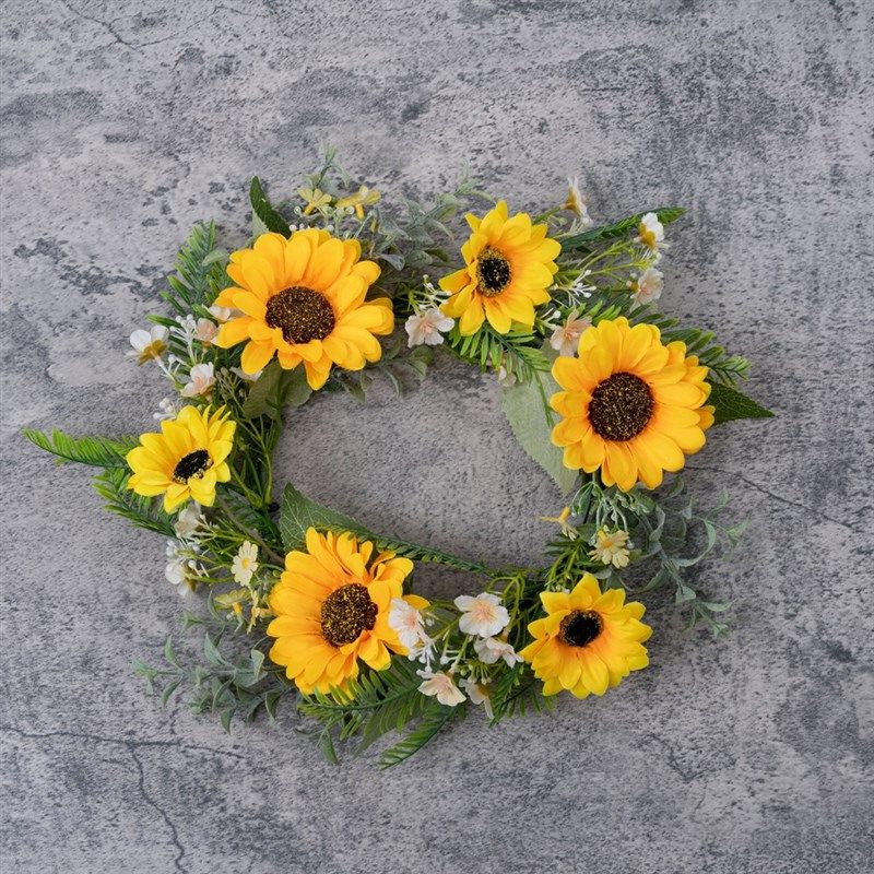 装饰花梦影蝶舞向日葵环仿真花家居婚庆手捧花束墙饰玫瑰CF02020,家居饰品,仿真花/假花,淘宝优惠券,粉丝福利购,淘宝优惠卷