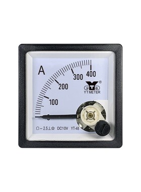 99C1直流10v模拟电流表50a 100a指针变频器仪表cp48 sq48 yt48