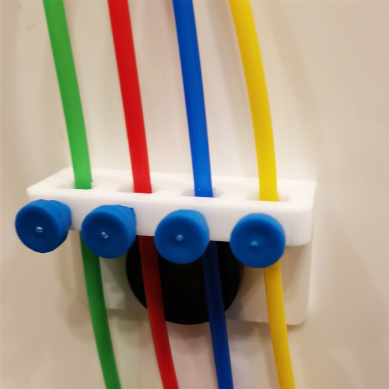 强磁磁吸版 滴定泵滴定软管固定架 4头支架