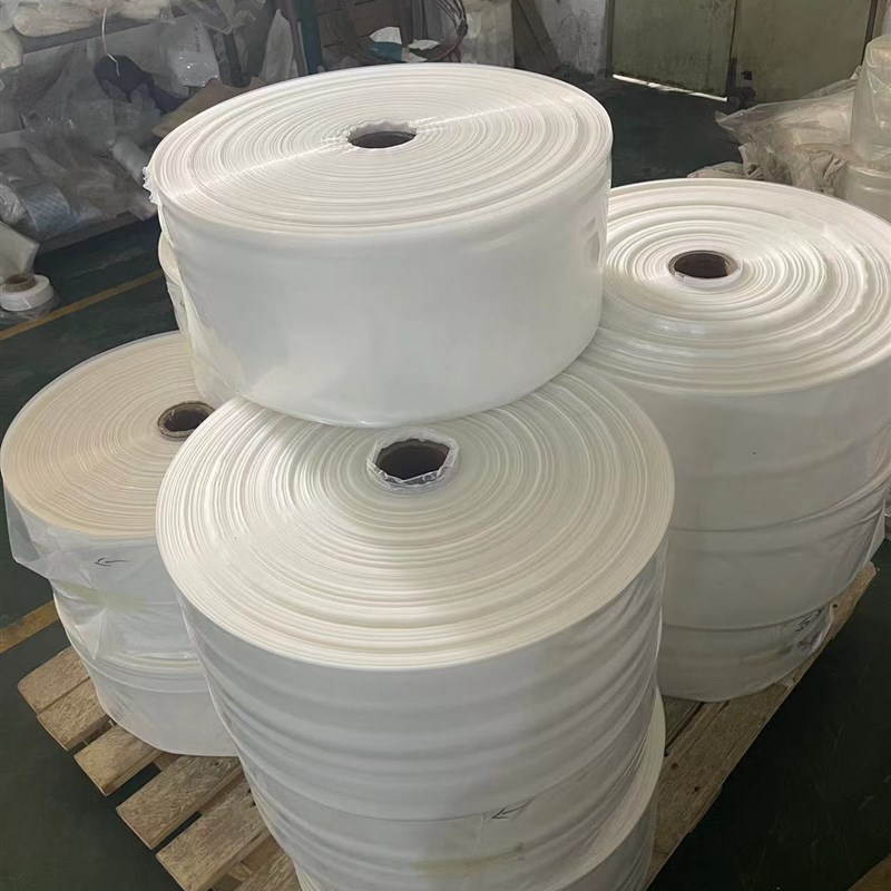 PE平口袋长条筒料 服装包装透明加厚防水直通袋高低压卷膜pe筒料