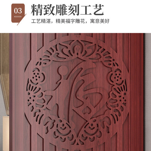 新中式屏风隔断客厅入户玄关进门客厅遮挡简约现代镂空装饰柜靠墙