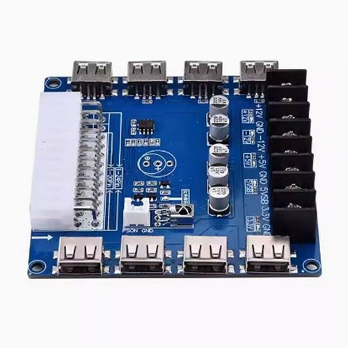 引出模块供电输出接线 ATX转接板取电板 USB充电台式机机箱电源