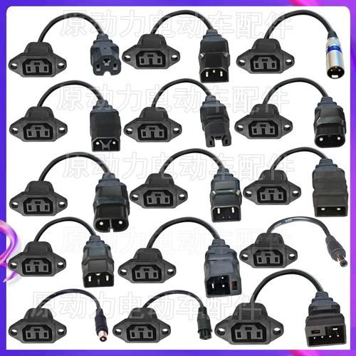 新日母座转换成新国标2+4雅迪台铃新日金箭绿能卡农头DC充电器插